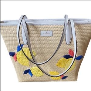 NEW Kate Spade Ash Straw Large Tote Purse